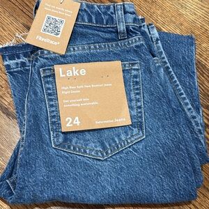 Reformation split leg jeans NWT